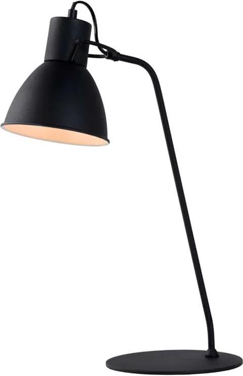 Lucide bureaulamp Shadi - zwart - Ø20 cm - Leen Bakker