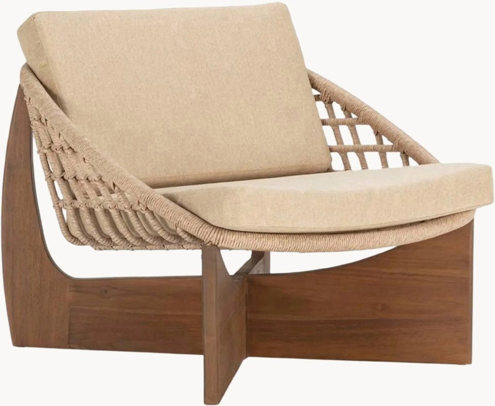 Teak tuinstoel Nathalie met bekleding