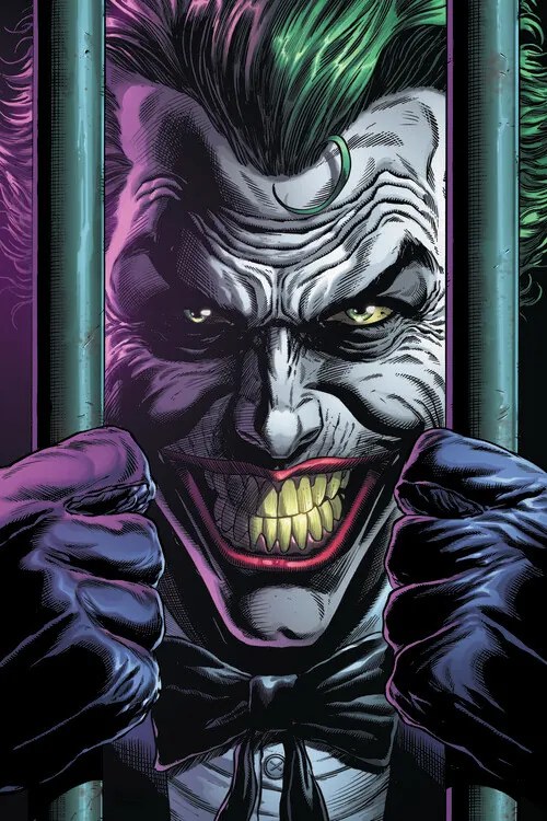 Kunstafdruk Joker - Three Jokers