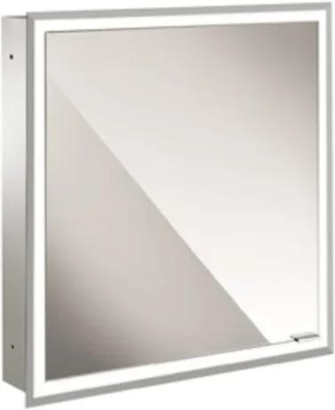 Emco Asis Prime spiegelkast inbouw met 1 deur met LED verlichting 60cm links met lichtpakket verspiegeld 949706069