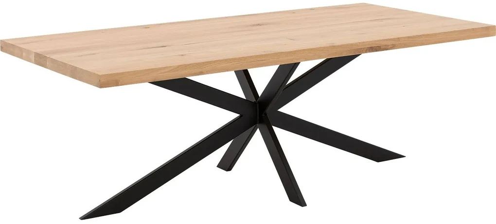Goossens Eettafel Blade, Strak blad 200 x 100 cm 6 cm dik