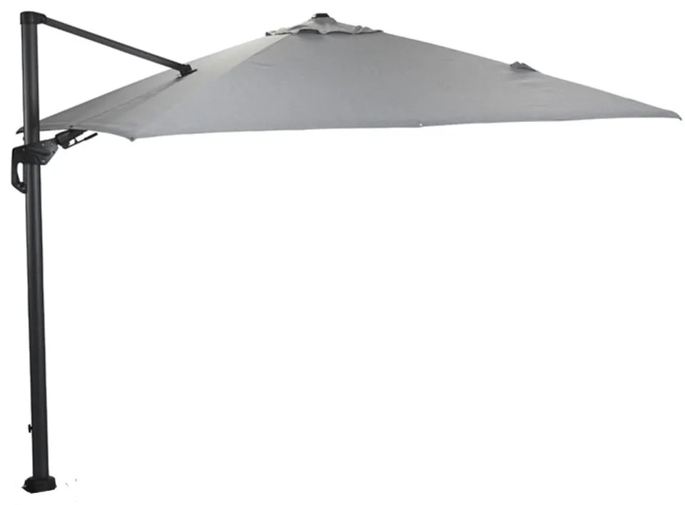 Garden Impressions Zweefparasol Hawaii Deluxe 300x300 - donker grijs - licht grijs