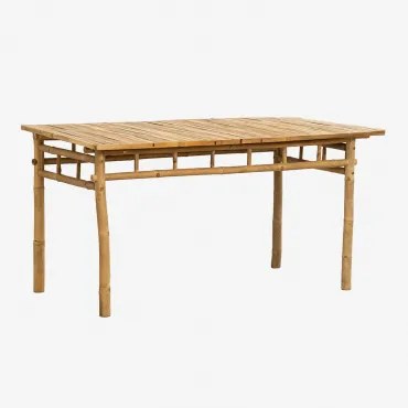 Tuin Tafel Rechthoekig 150x80 Cm In Bamboe Marilin Bamboe - Sklum