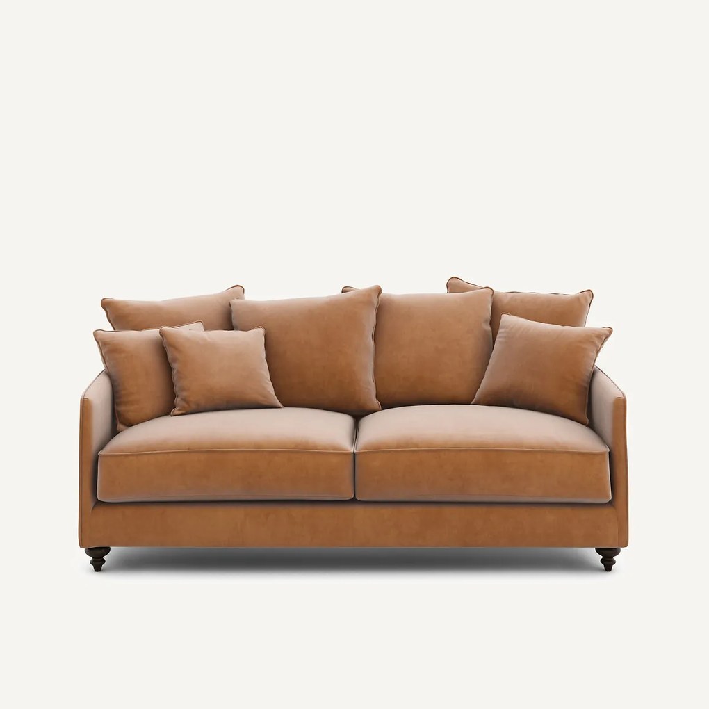 Omvormbare 3-zits fluwelen zetel, Lazare