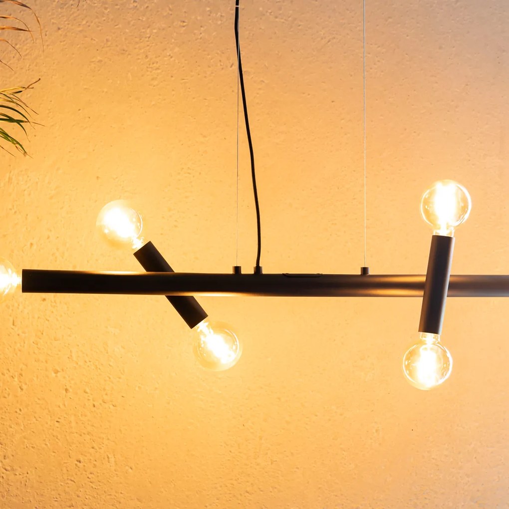 Zuiver Hawk Wide Mat Zwarte Design Hanglamp