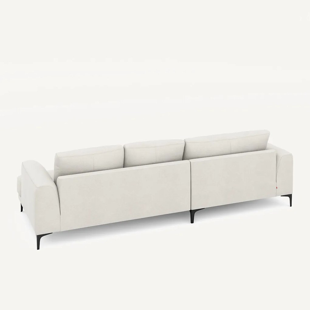 XL hoekbank links in linnen fluweel, MARSILE