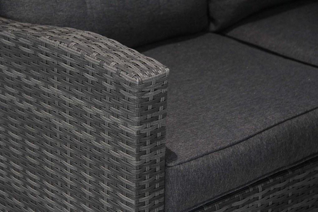 Dining Loungeset 6 personen Wicker Grijs Domani Furniture Beluga
