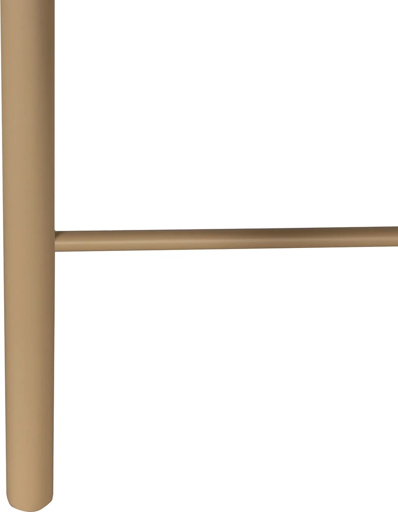 Sidetable Met Grote Ribbels Zandkleur - 120 X 35cm.