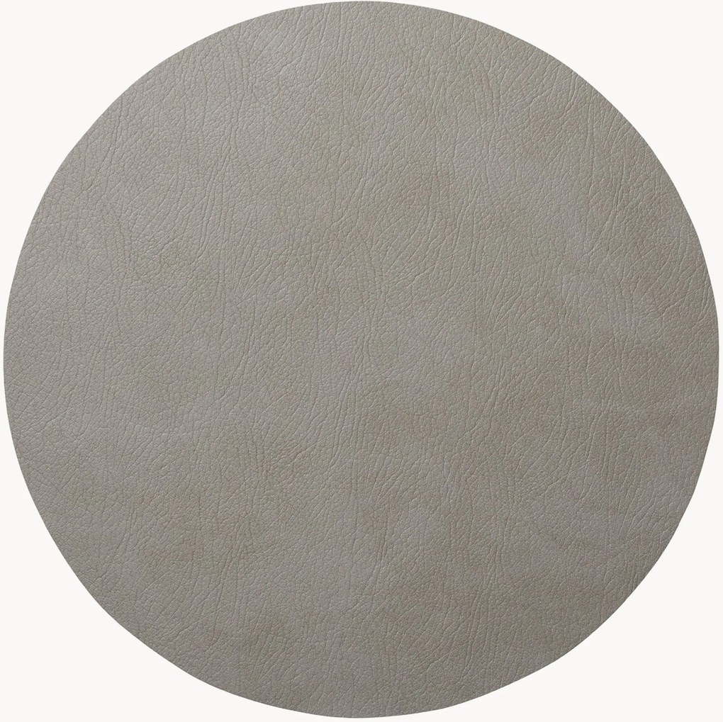 Handgemaakte ronde leren placemat Cloud