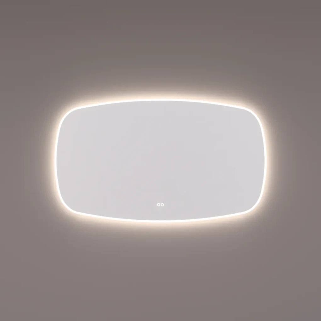 Hipp Design 19000 deens ovale spiegel 100x65cm met LED verlichting en verwarming