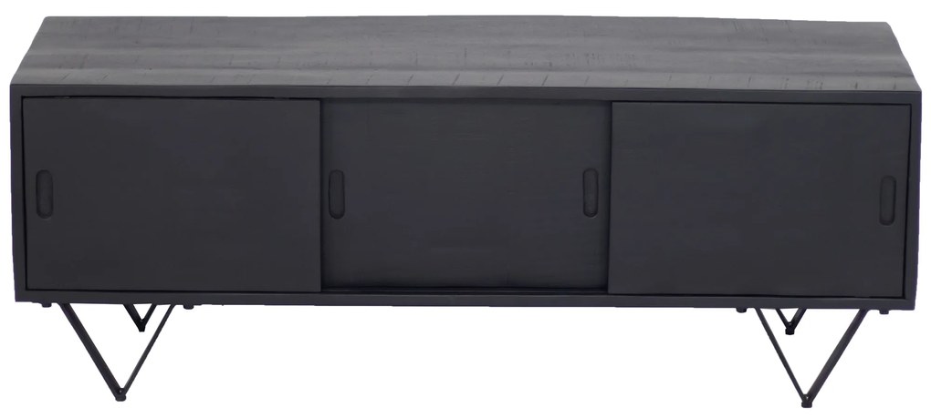 Tv-meubel Ubud Zwart 120cm  - Mangohout/Metaal - Giga Meubel - Industrieel & robuust