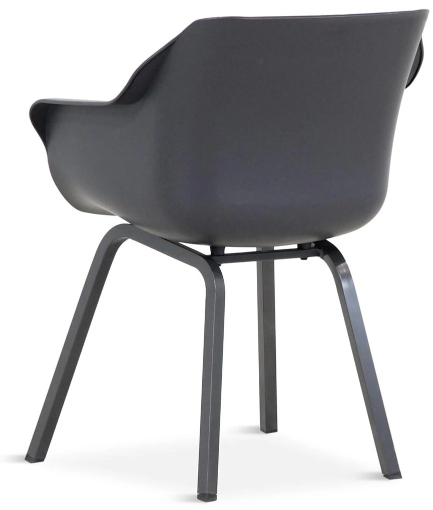 Tuinset 4 personen 200 cm Kunststof Grijs Hartman Sophie