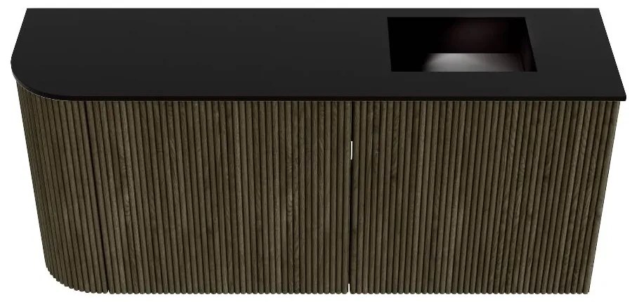 Mondiaz Joya 90cm toiletmeubel ronding links shadow met wastafel faye rechts 1 kraangat urban