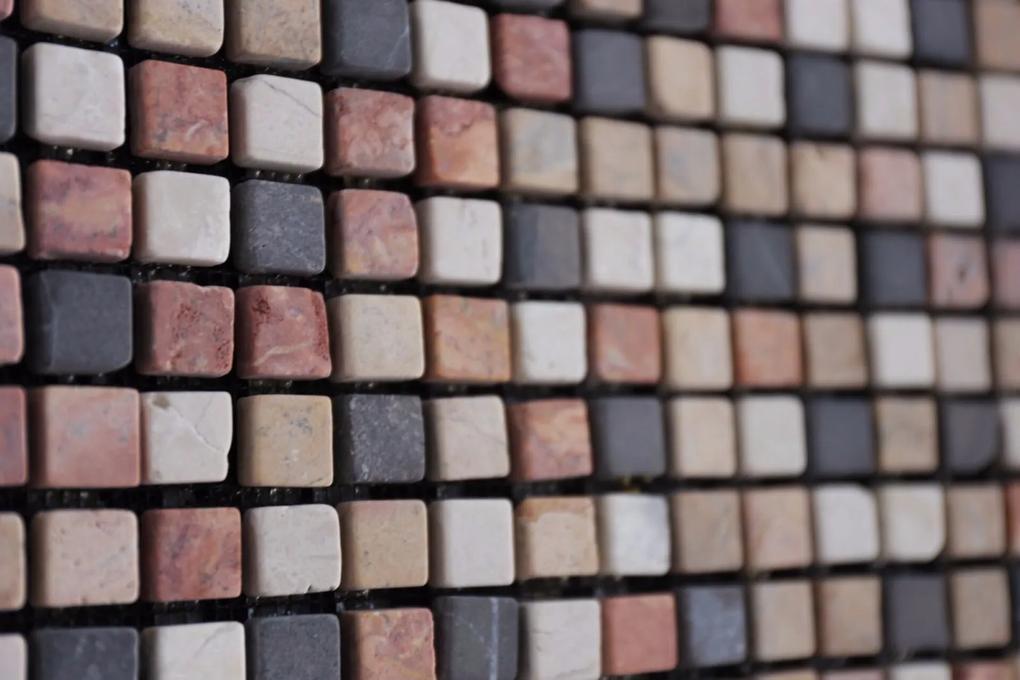 Mozaiek gemixed Marmer 1,5x1,5x1 anticato