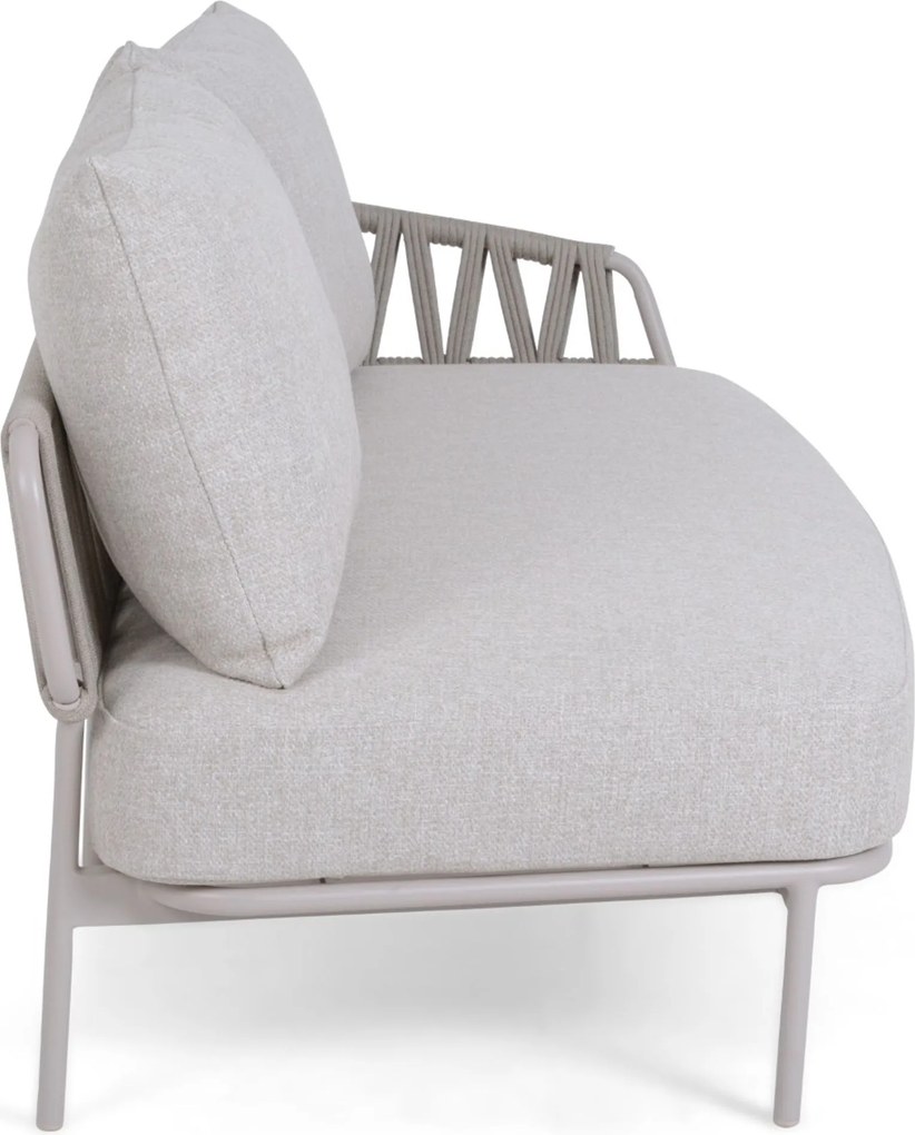 4 Seasons Outdoor Seasons Calma . Seater Bench Left Arm LOFT Aluminium Taupe