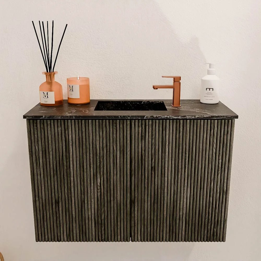 Mondiaz Joya DLux 60cm toiletmeubel shadow met wastafel faye midden 1 kraangat lava