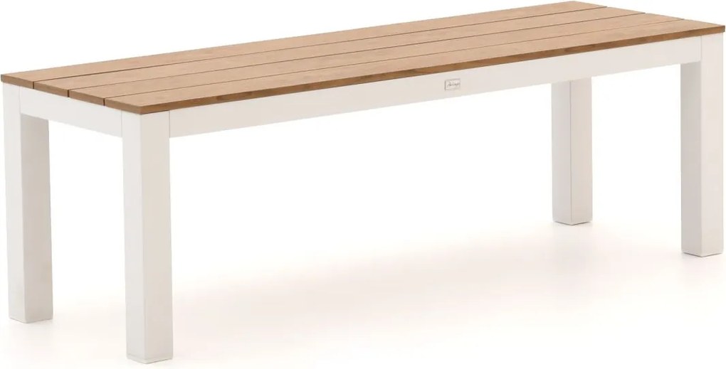 Picknickbank Bellagio  | Aluminium/Polywood | 2 personen | Tuinbank Wit | 137cm | Kees Smit Tuinmeubelen