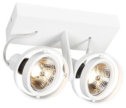 Moderne Spot / Opbouwspot / Plafondspot wit 2-lichts - Master 70 Modern GU10 Binnenverlichting Lamp