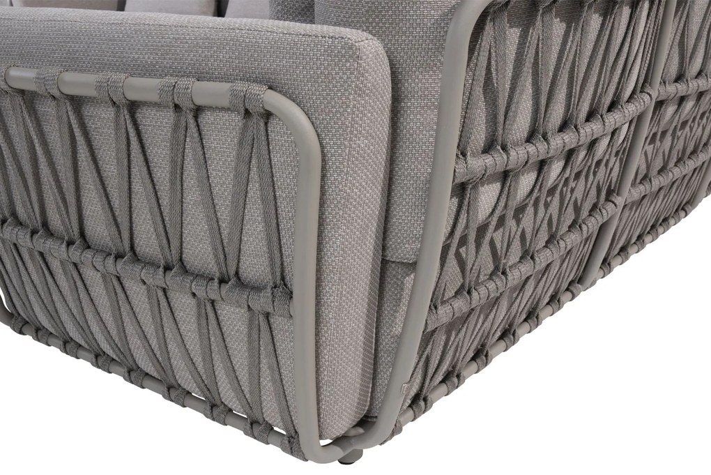 4 Seasons Outdoor Evolve hoekbank XL met Plato tafel(s) SALE Loungebank   antraciet weerbestendig