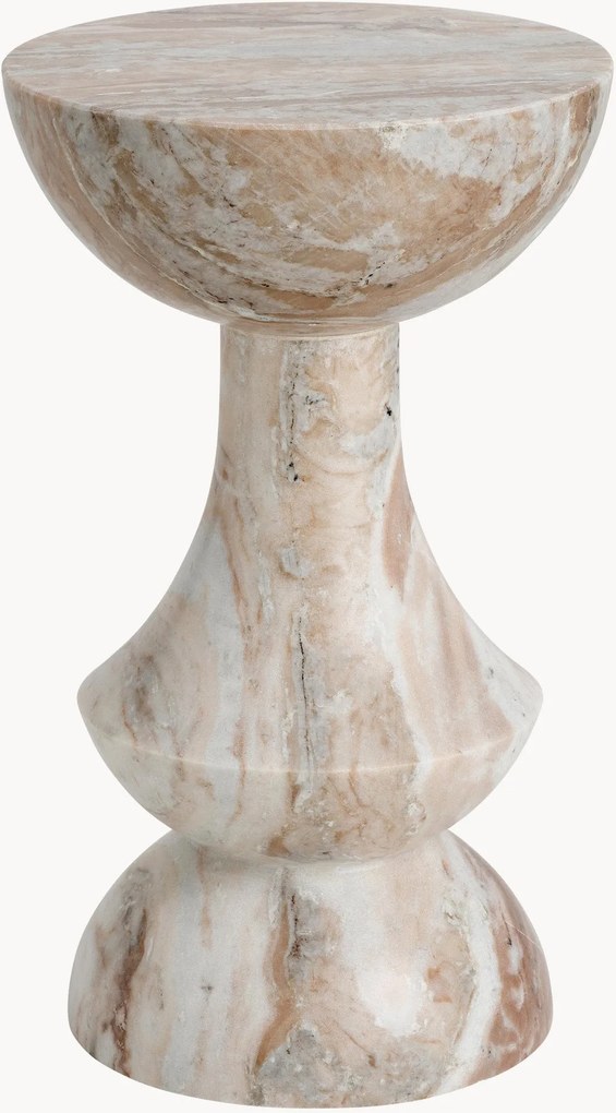 Ronde marmeren bijzettafel Lillyli