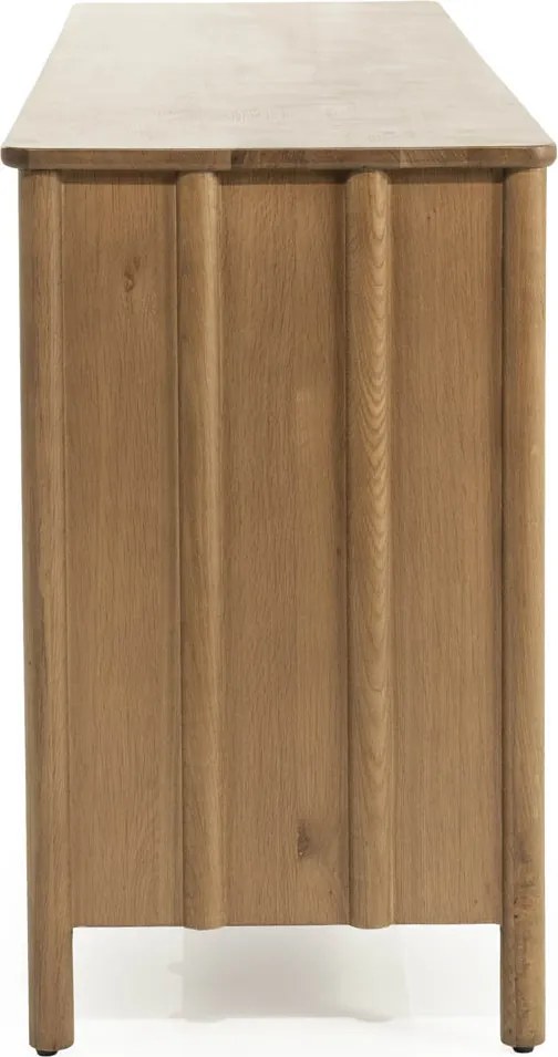 Modern Dressoir Eikenhout Bruin - 183x47x80cm.