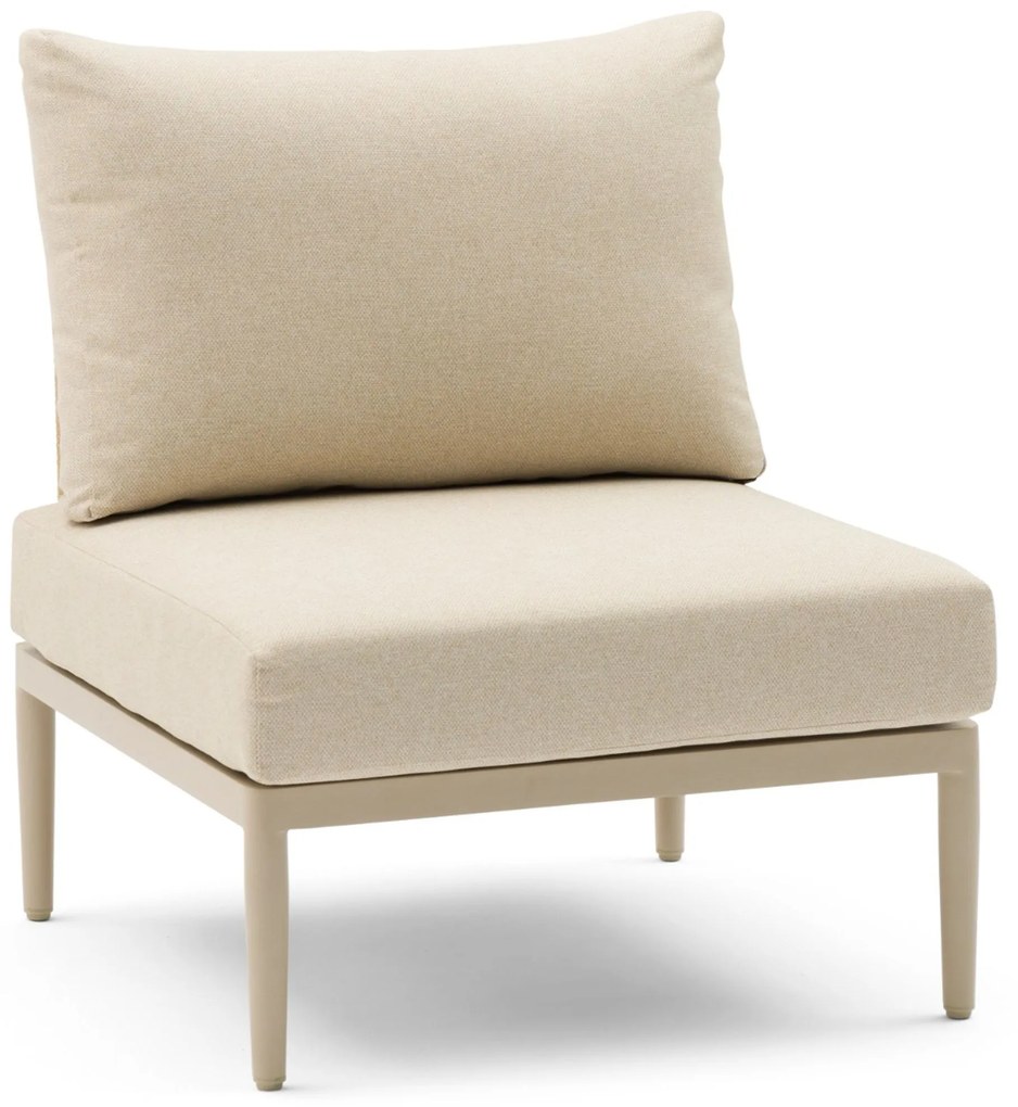 Hoek loungeset 5 personen Aluminium/wicker Taupe  Coco Ibiza