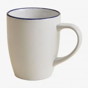 2-pack Koffiekopjes 34 Cl In Steengoed Ronilena Ken Blauw - Gardenia Wit - Sklum