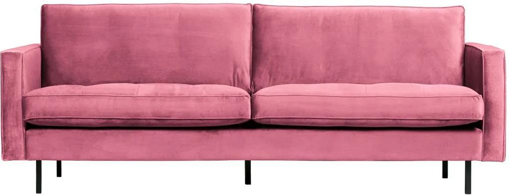 Rodeo Classic Bank 2,5-zits Velvet Pink - Katoen polyester - BePure - Velours Fluweel