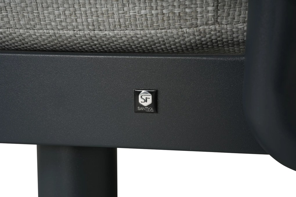 Hoek loungeset 5 personen Rope Grijs  Santika Furniture Santika