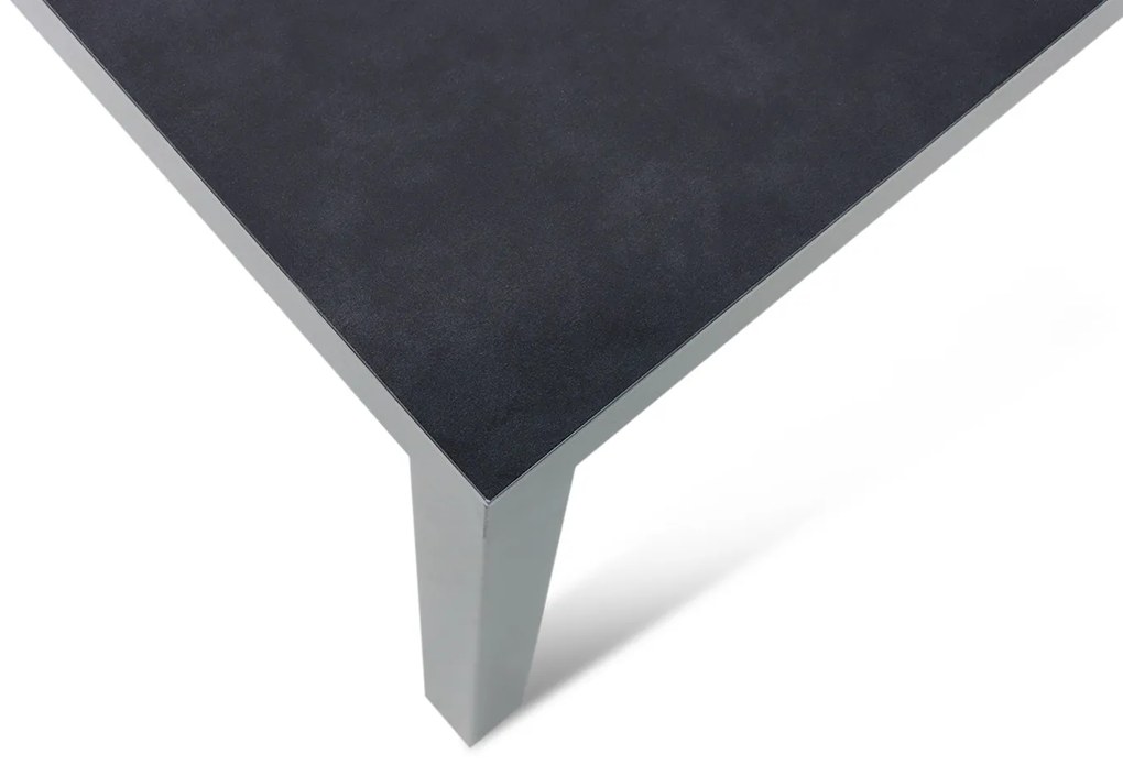 Dining Tuintafel   220 x 90 cm Aluminium/HPL Grijs  Porto