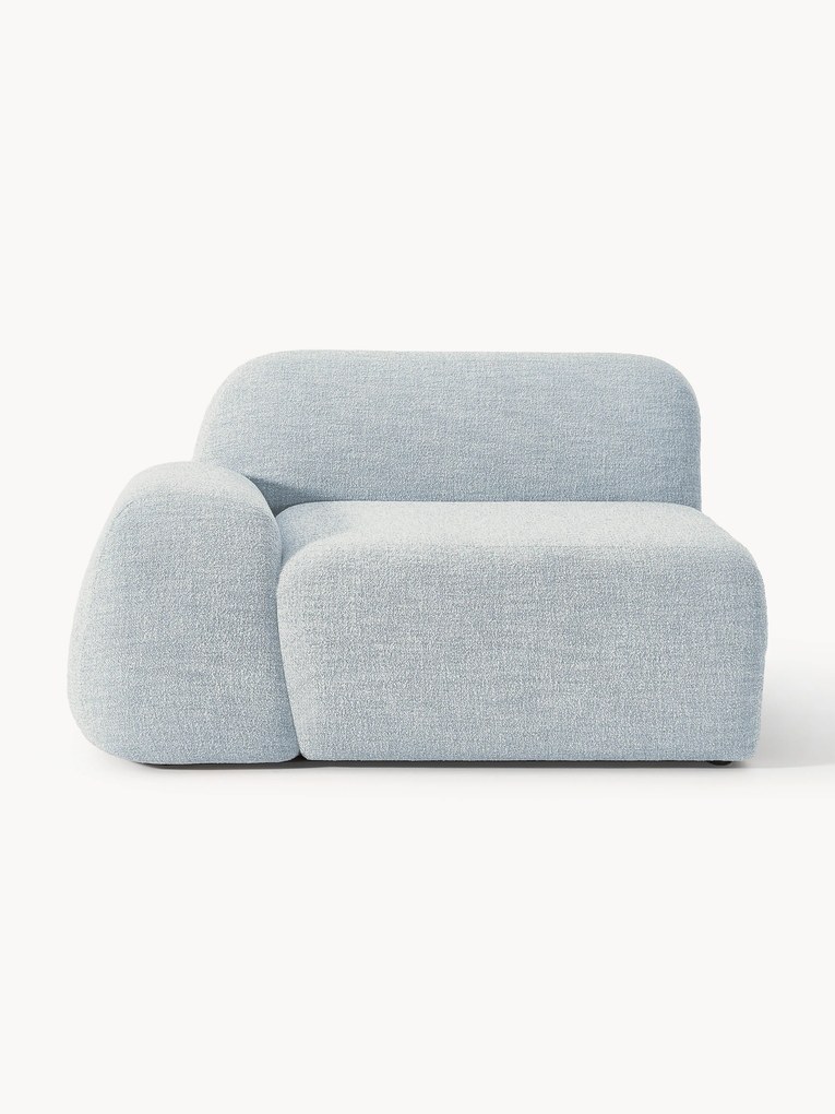 Bouclé hoekmodule Wolke
