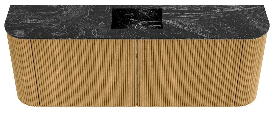 Mondiaz Joya DLux 115cm toiletmeubel ronding links/rechts oak met wastafel faye midden zonder kraangat lava
