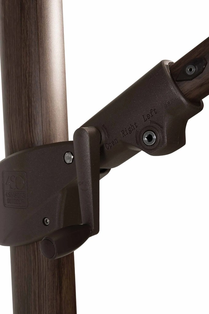 4 Seasons Outdoor Siesta PREMIUM 300 x 300 cm parasol Beach, Wegné frame Parasol   beige weerbestendig