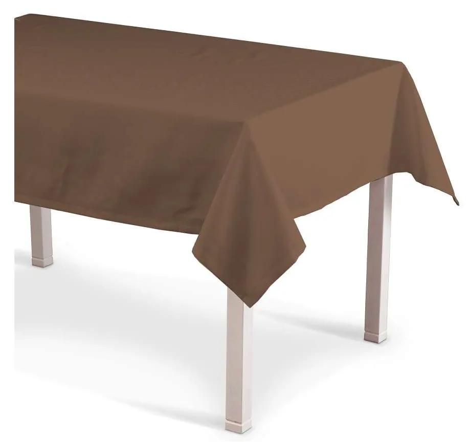 Dekoria Rechthoekig tafelkleed collectie Loneta bruin 130 × 130 cm