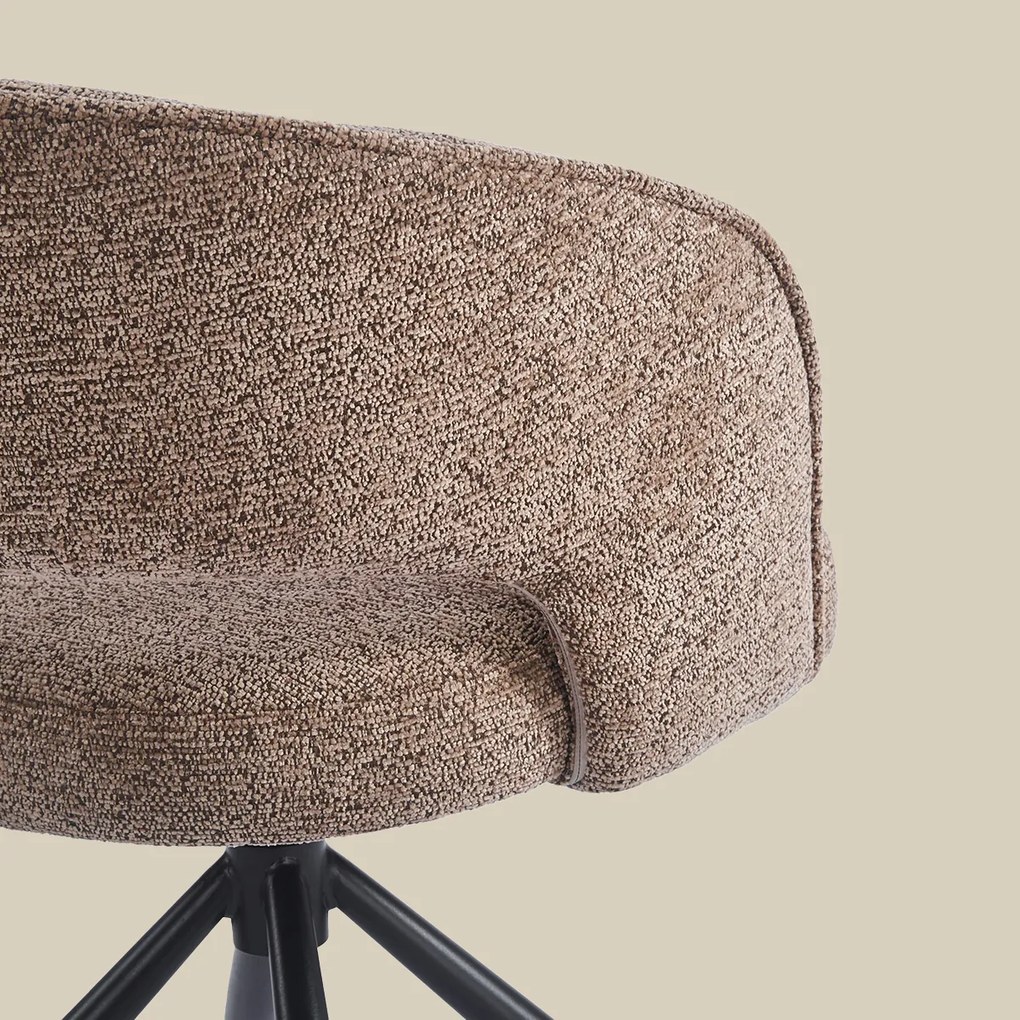 Eetkamerstoel Met Open Rugdetail Bruin