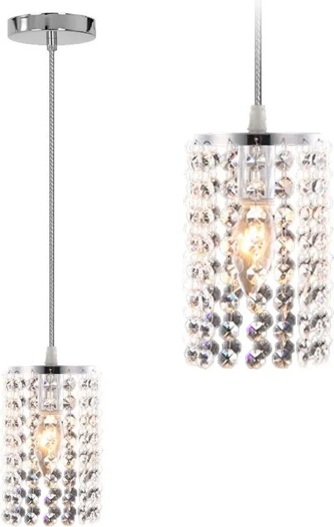 Kristalzilver Plafondlamp APP730-1CP