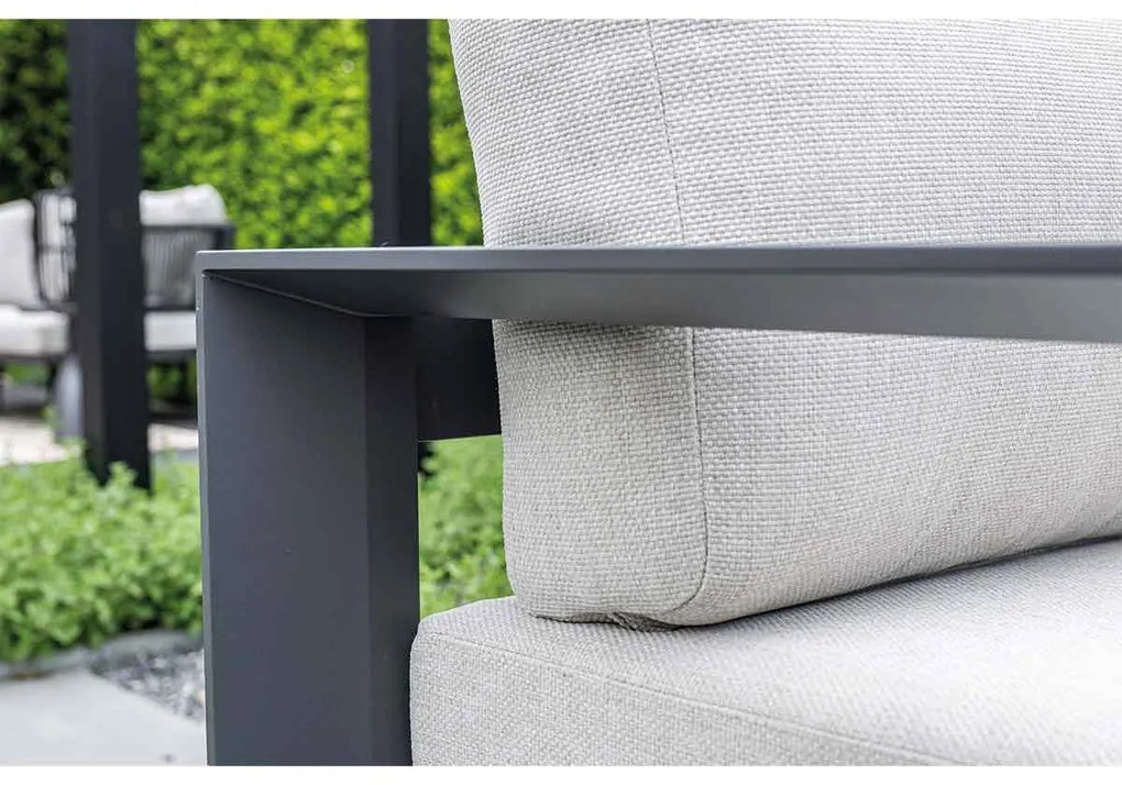 Garden Impressions Malakka loungeset 3 - delig carbon black/valley sand