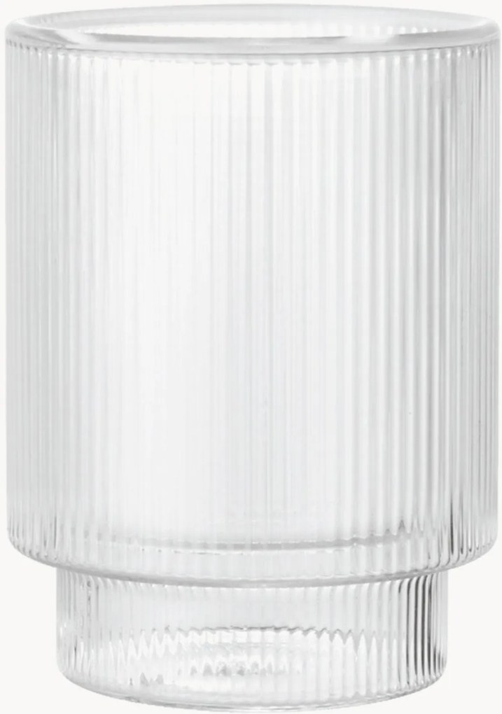 Mondgeblazen dubbelwandige tumblers Ripple, 2-delig, 220 ml