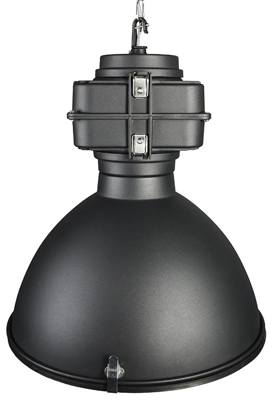 Smart industriële hanglamp zwart 53 cm incl. A60 Wifi - Sicko