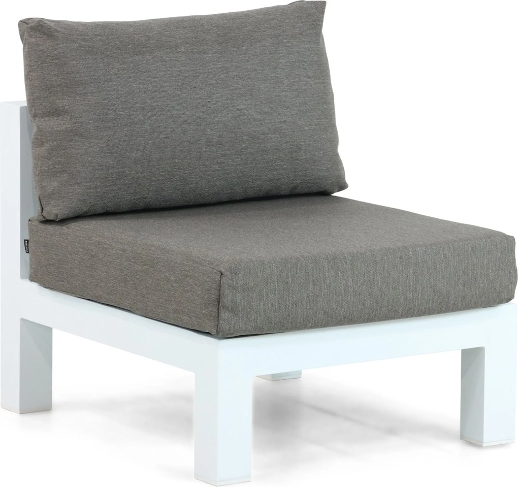 Hoek loungeset 6 personen Aluminium Wit Lifestyle Garden Furniture Luca