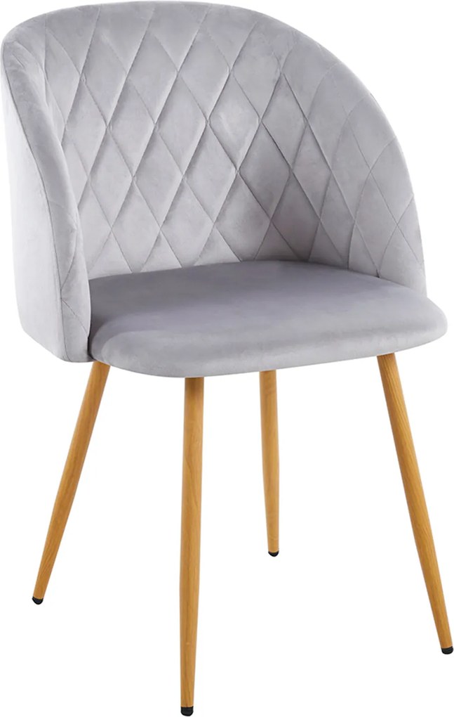 Set 4 Velt Fluwelen Stoelen