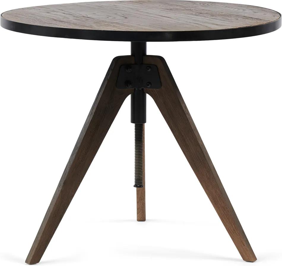 Rivièra Maison - The Whyte Adjustable Bistro Table Dia 70x76/66 cm - Kleur: bruin