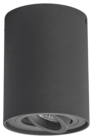 Set van 6 spots smart donkergrijs incl. Wifi GU10 - Rondoo up