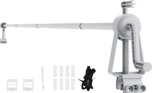 VEVOR zwembadfolie haspel, aluminiumlegering zwembadhaspel, 6510x170x360mm zwembadafdekking, 5 secties haspel, zeildoek, 25 kg draagvermogen, zeildoek haspel, rolsysteem, zonnezeil