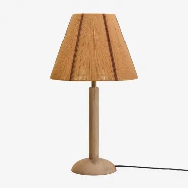 Harry Mangohouten Tafellamp Mangohout & Natuurlijk Ø30 Cm - ↑15 Cm Verena - Sklum