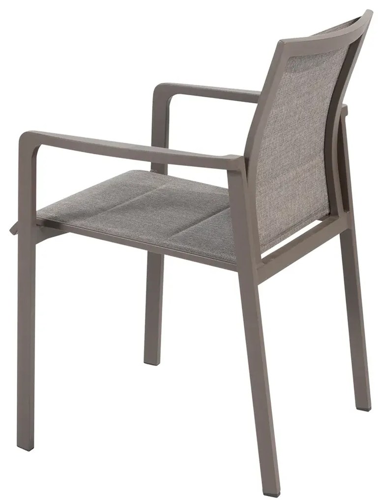 Taste by 4 Seasons Cortina stapelbare tuinstoel antraciet Tuinstoel antraciet weerbestendig