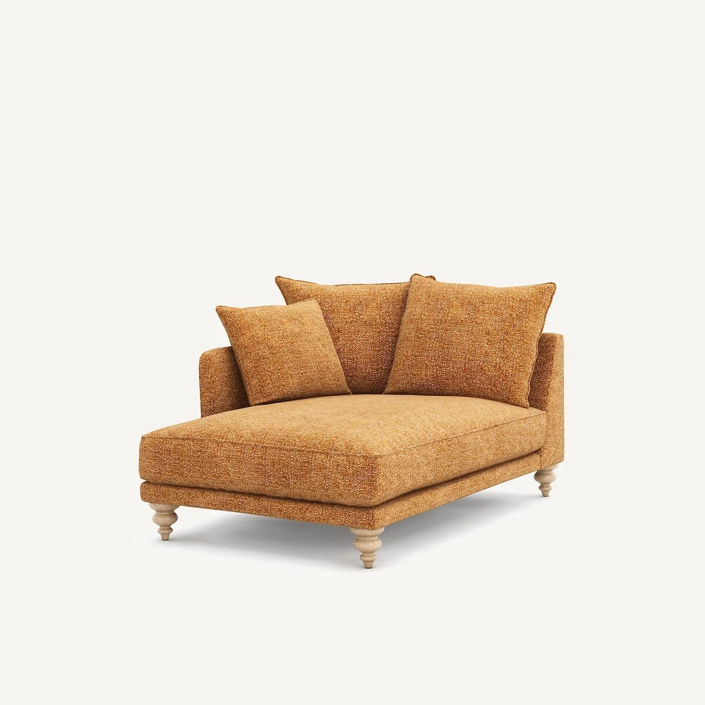 Chaise longue van katoen Lazare