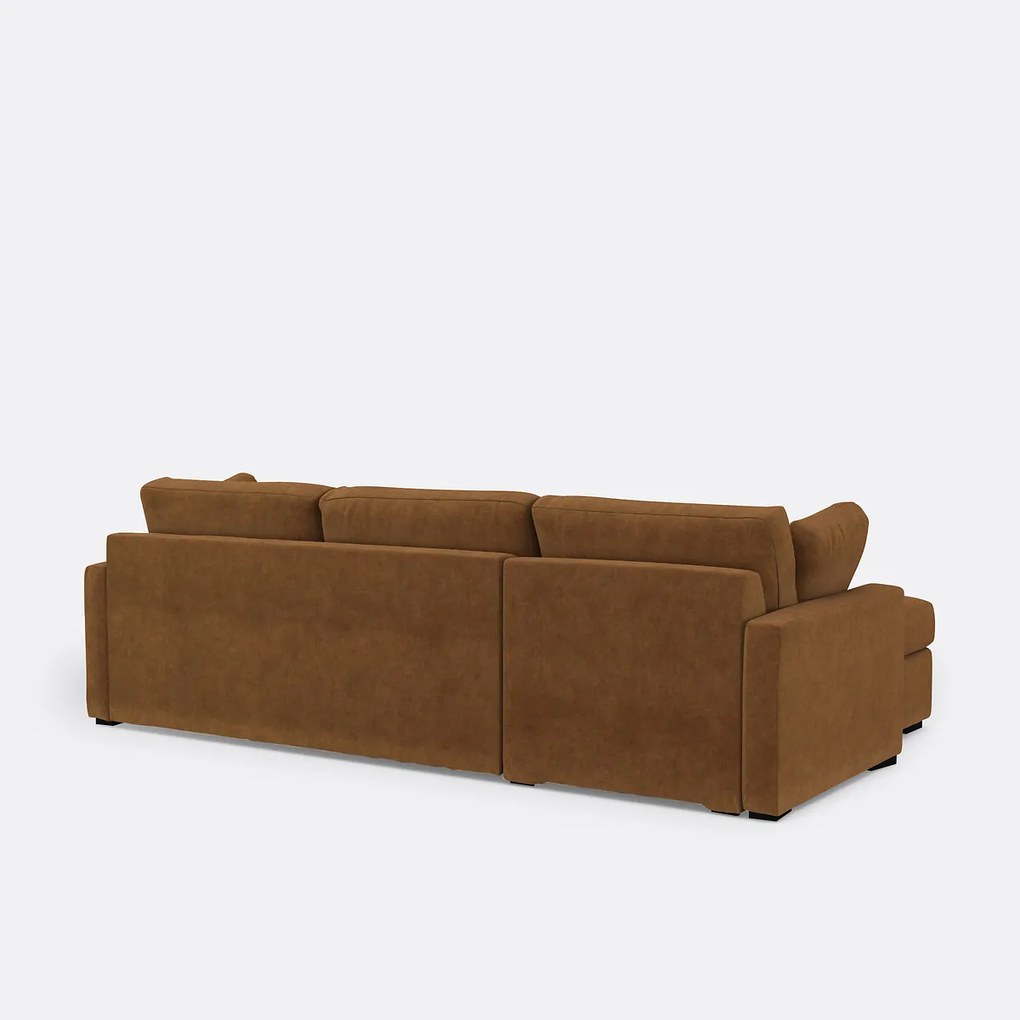 Hoekbank, omvormbaar, 4-zits, fluweel, Comfort Bultex®, TIMOR