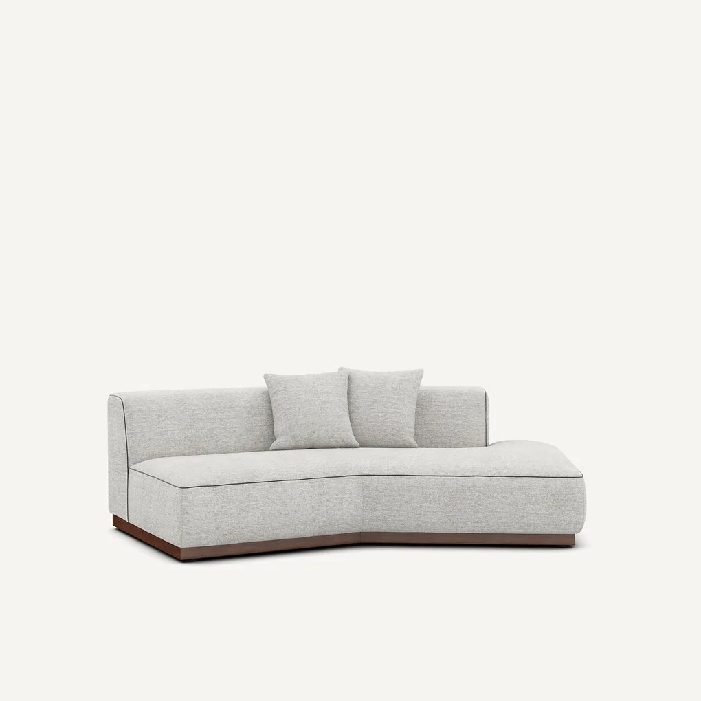 Rechte halve bank in gevlekt canvas, JACOPO