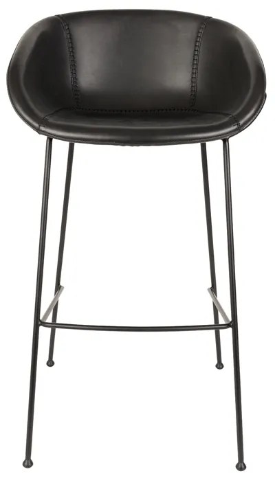 Zuiver Feston Hoge Design Barkruk PU-leer Zwart
